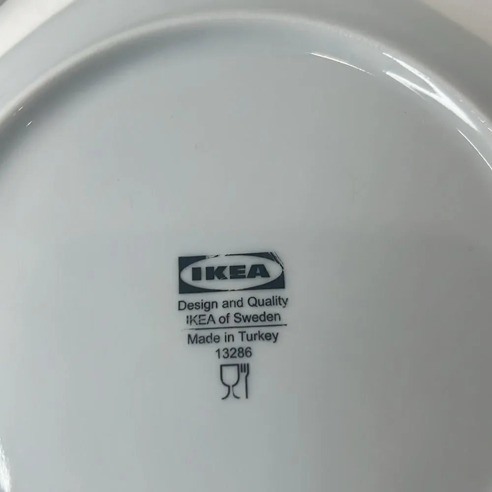 IKEA Of Sweden Side Plates Salad Dessert 7 Inches Square Set Of 2 Turkey 13286